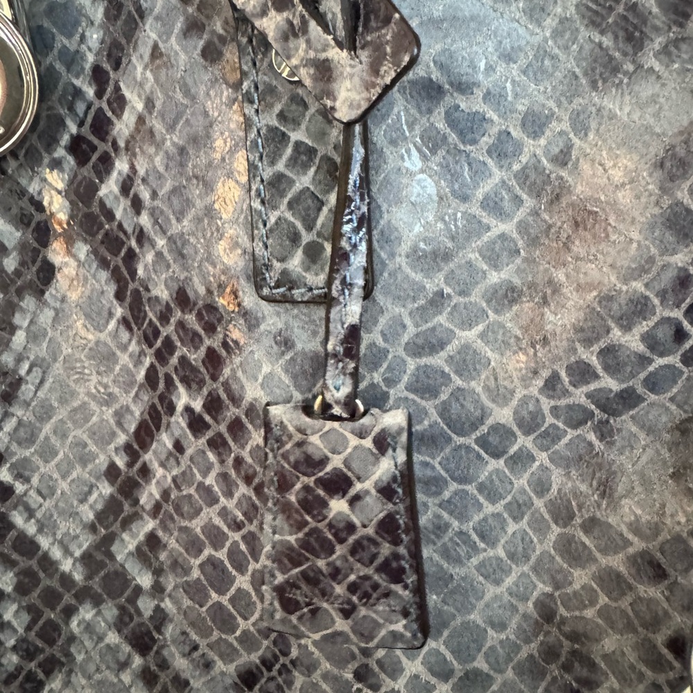 Michael Kors Tote Blue Python Print. Immaculate A… - image 6